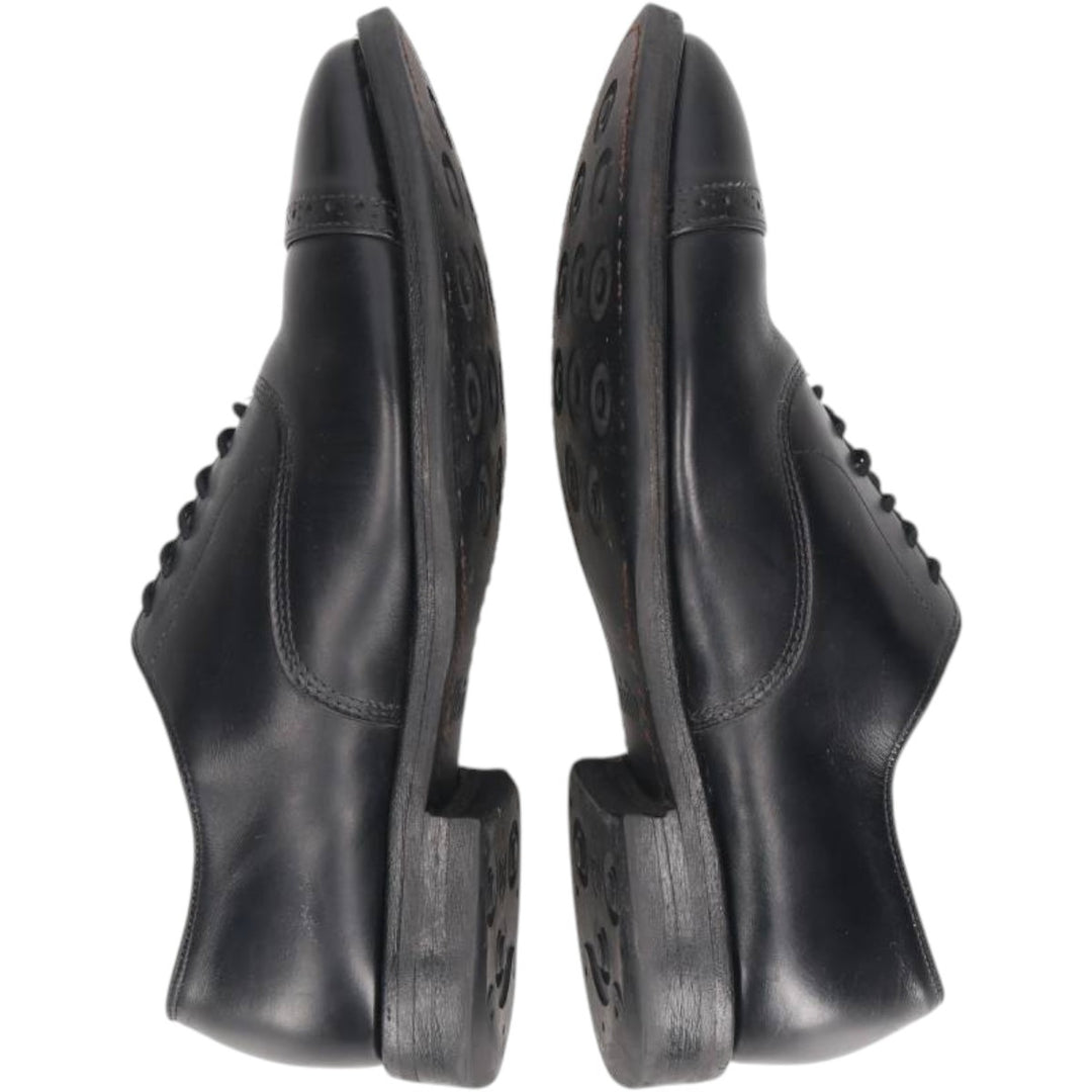 Allen Edmonds Fifth Avenue Straight Tip Shoes, Size 8 1/2E Men's 26.5cm unclear black type Vintage Second Hand