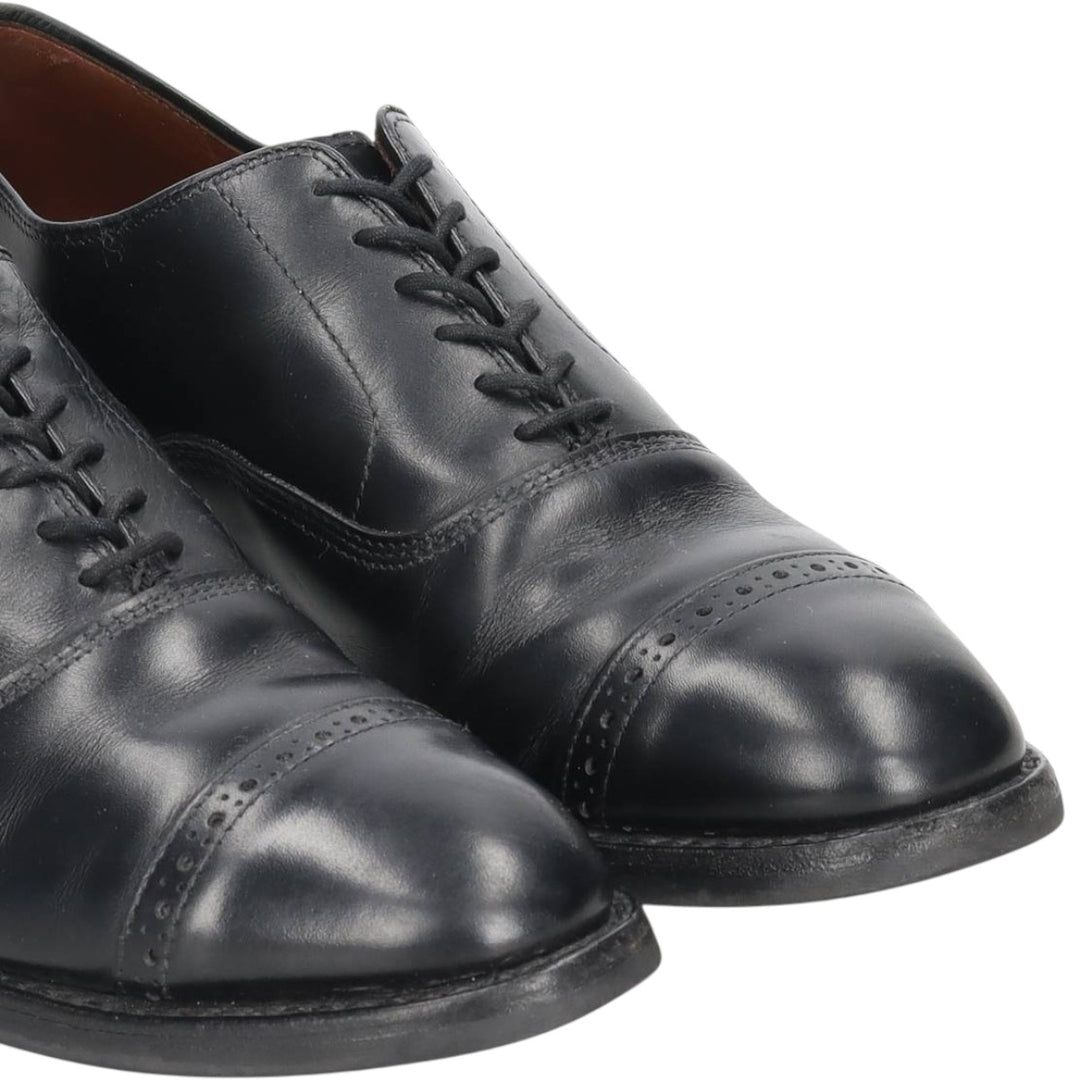 Allen Edmonds Fifth Avenue Straight Tip Shoes, Size 8 1/2E Men's 26.5cm unclear black type Vintage Second Hand