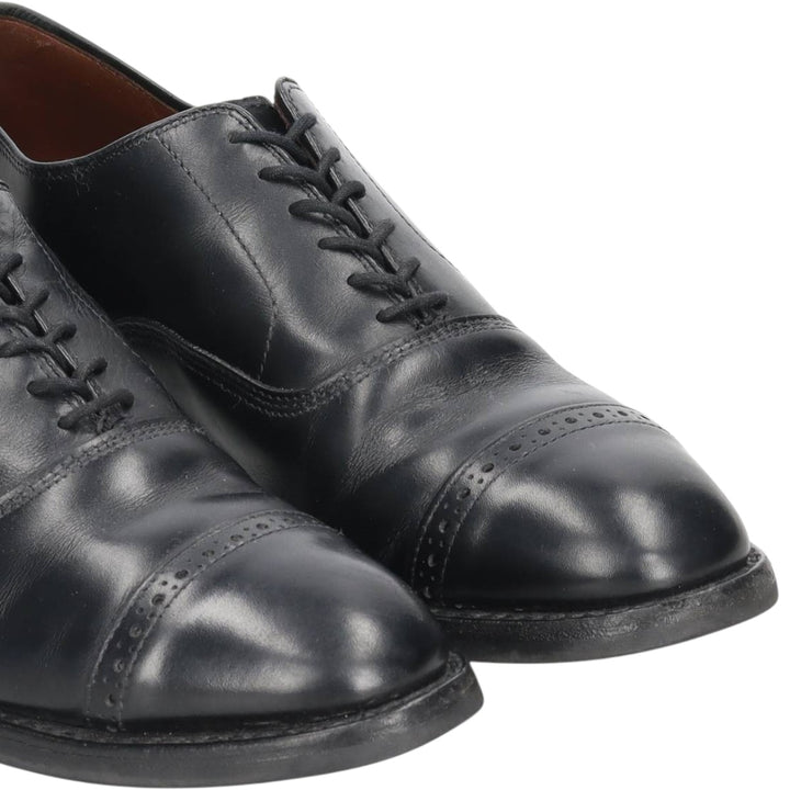 Allen Edmonds Fifth Avenue Straight Tip Shoes, Size 8 1/2E Men's 26.5cm unclear black type Vintage Second Hand