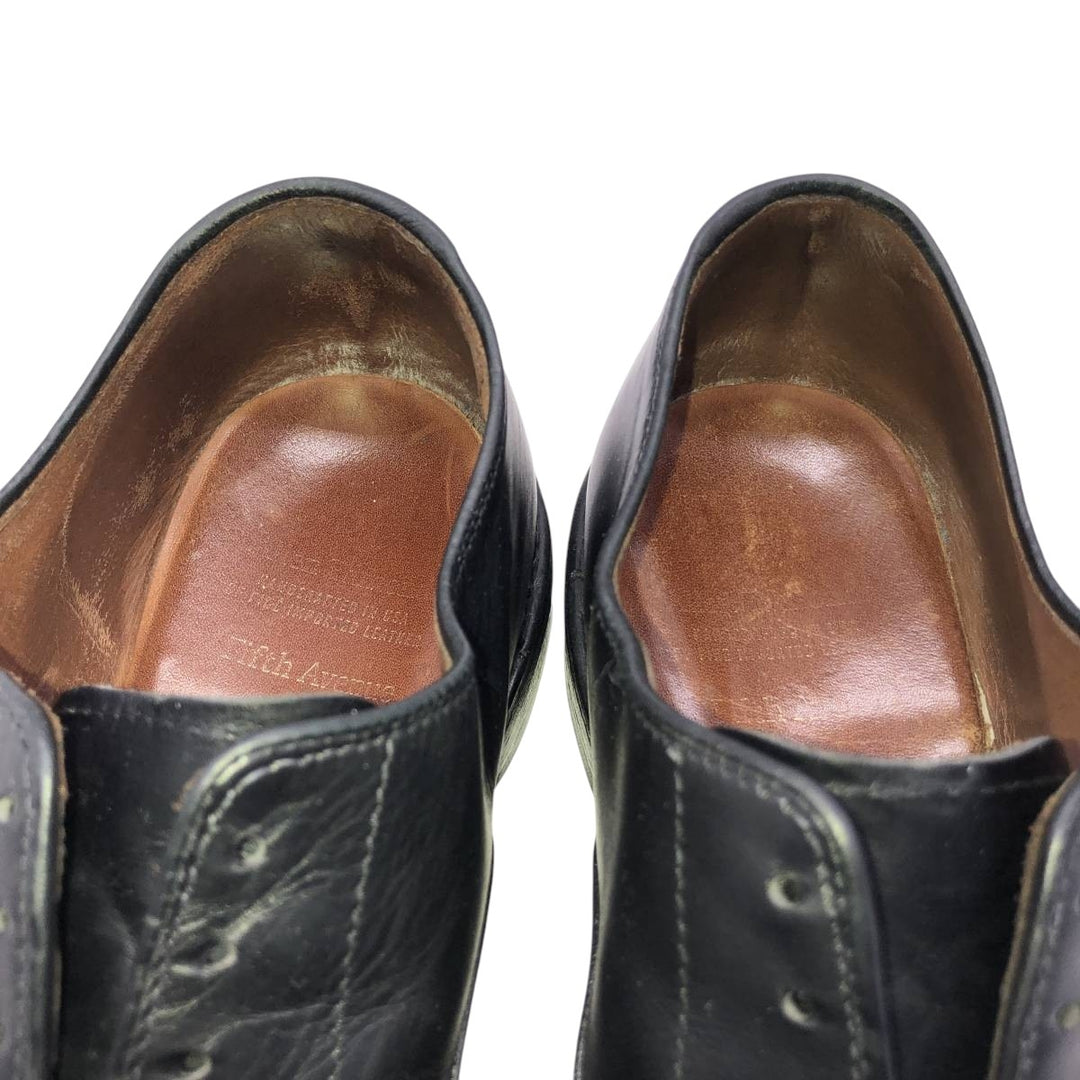 Allen Edmonds Fifth Avenue Straight Tip Shoes, Size 8 1/2E Men's 26.5cm unclear black type Vintage Second Hand