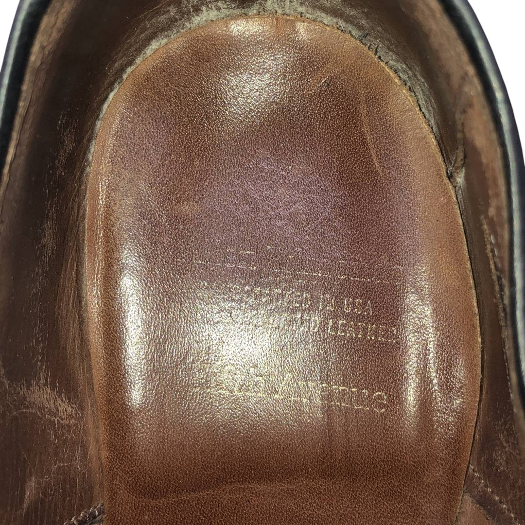 Allen Edmonds Fifth Avenue Straight Tip Shoes, Size 8 1/2E Men's 26.5cm unclear black type Vintage Second Hand