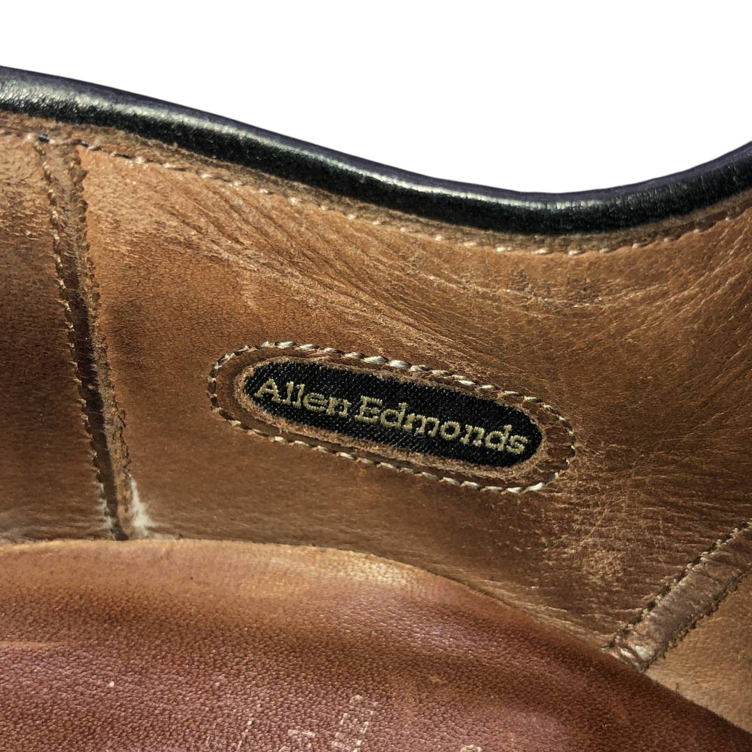 Allen Edmonds Fifth Avenue Straight Tip Shoes, Size 8 1/2E Men's 26.5cm unclear black type Vintage Second Hand