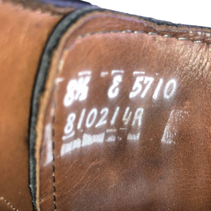 Allen Edmonds Fifth Avenue Straight Tip Shoes, Size 8 1/2E Men's 26.5cm unclear black type Vintage Second Hand