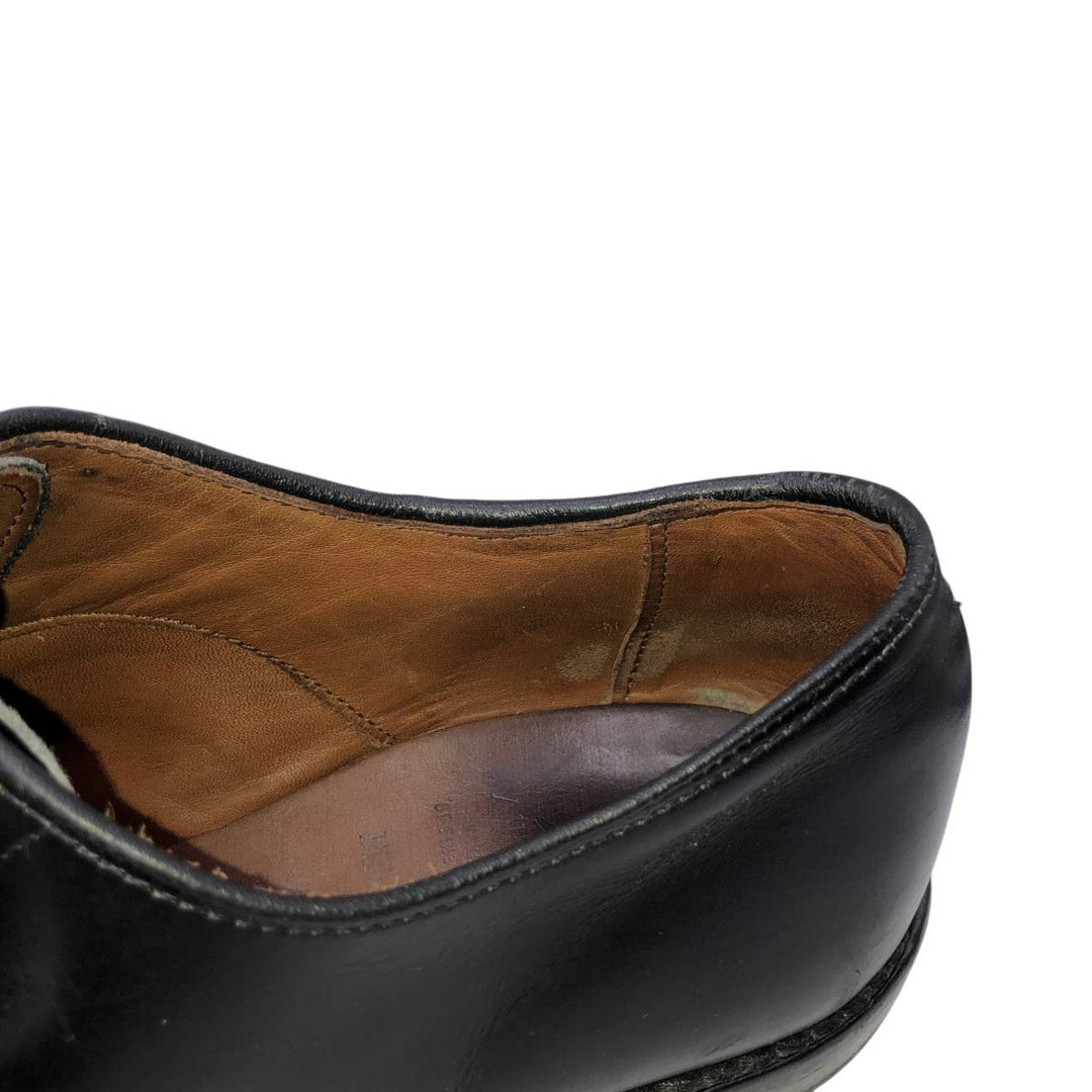 Allen Edmonds Fifth Avenue Semi-Brogue Straight Tip Shoes, Made in USA, Size 9 1/2 D (Men's equivalent to 10.8" /saa016342 Men's 27.5cm genuine leather black type Vintage Second Hand