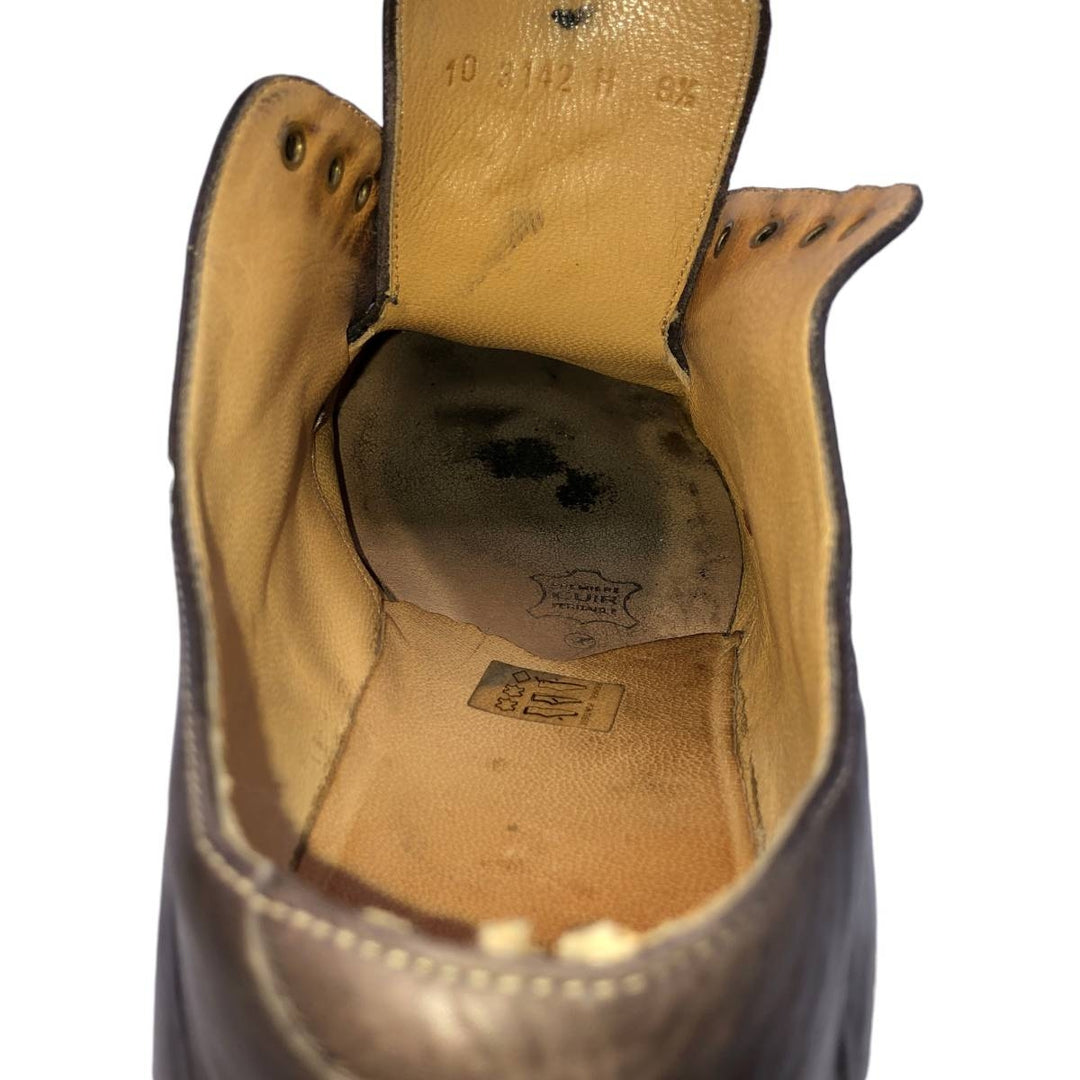 Paraboot U-tip shoes made in France 8 1/2 Men's 27.0cm unclear brown type Vintage Second Hand
