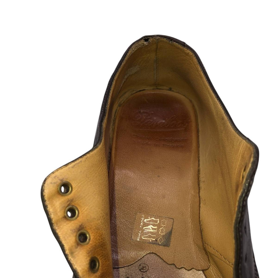 Paraboot U-tip shoes made in France 8 1/2 Men's 27.0cm unclear brown type Vintage Second Hand