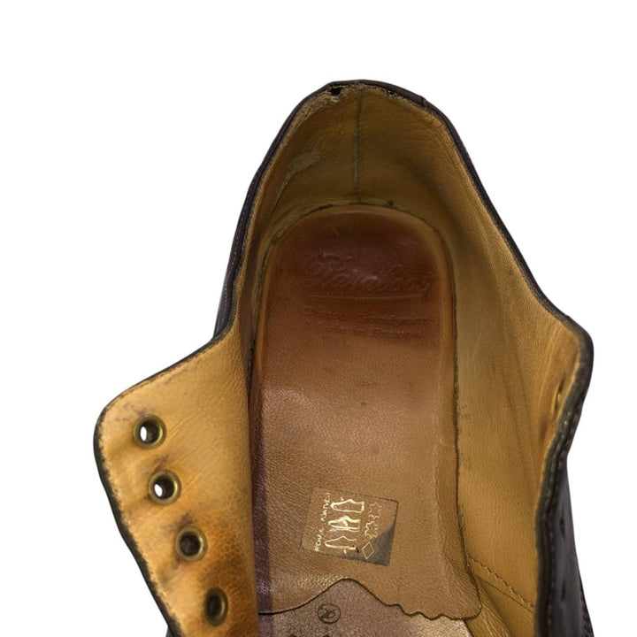 Paraboot U-tip shoes made in France 8 1/2 Men's 27.0cm unclear brown type Vintage Second Hand