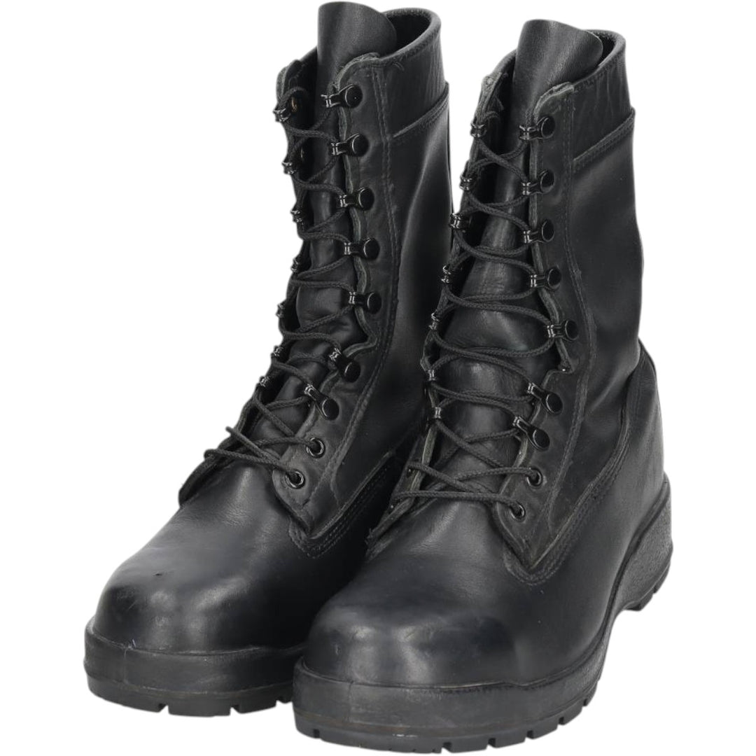 US military boots, made in USA, size 9.5W Men's 27.5cm genuine leather black type Vintage Second Hand