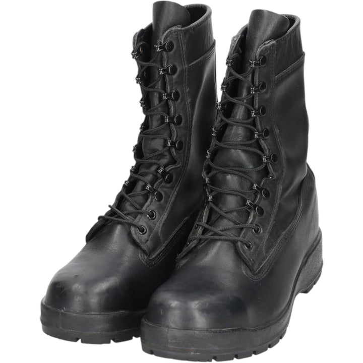 US military boots, made in USA, size 9.5W Men's 27.5cm genuine leather black type Vintage Second Hand