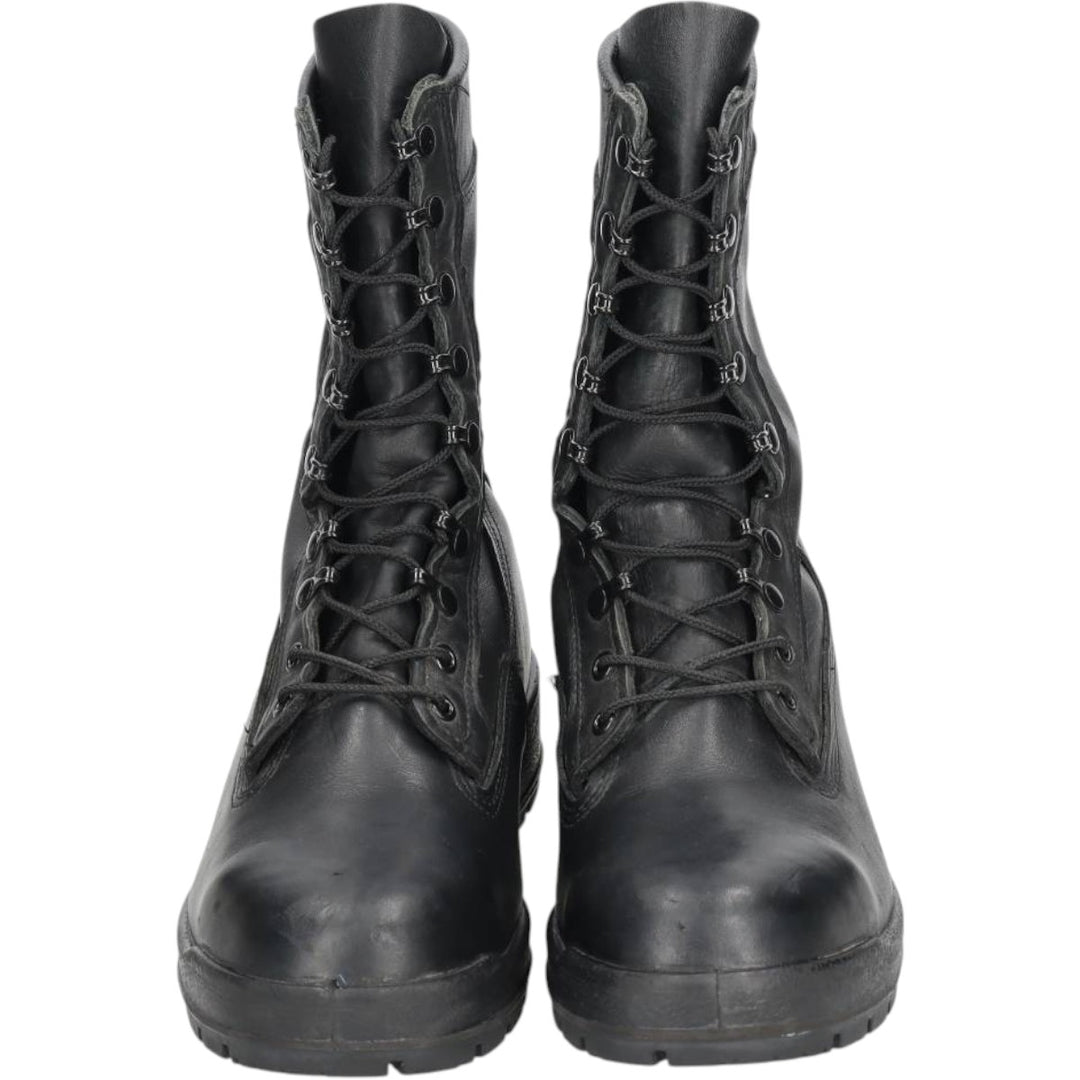 US military boots, made in USA, size 9.5W Men's 27.5cm genuine leather black type Vintage Second Hand