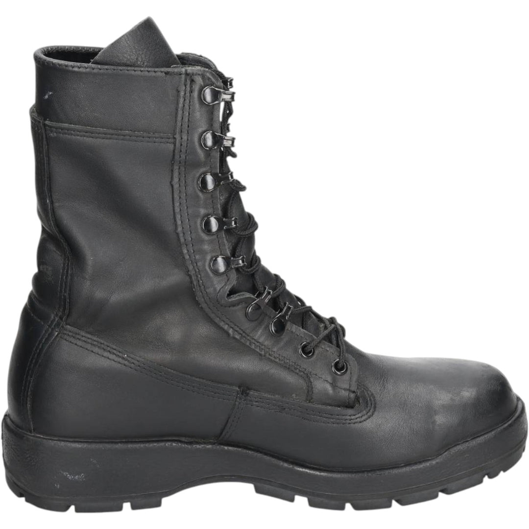 US military boots, made in USA, size 9.5W Men's 27.5cm genuine leather black type Vintage Second Hand