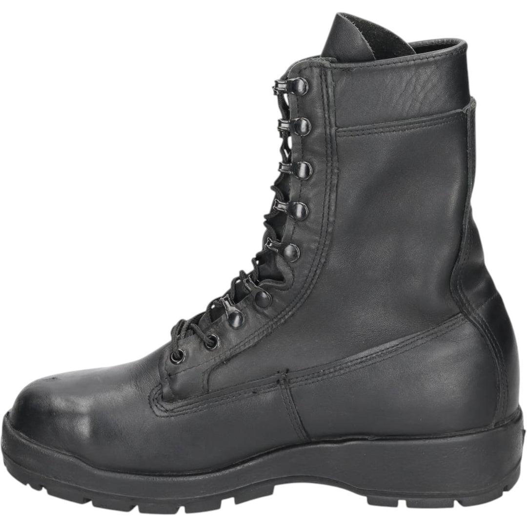 US military boots, made in USA, size 9.5W Men's 27.5cm genuine leather black type Vintage Second Hand