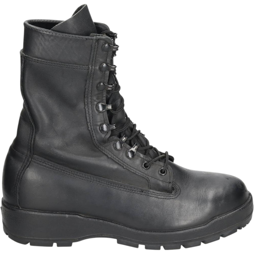 US military boots, made in USA, size 9.5W Men's 27.5cm genuine leather black type Vintage Second Hand