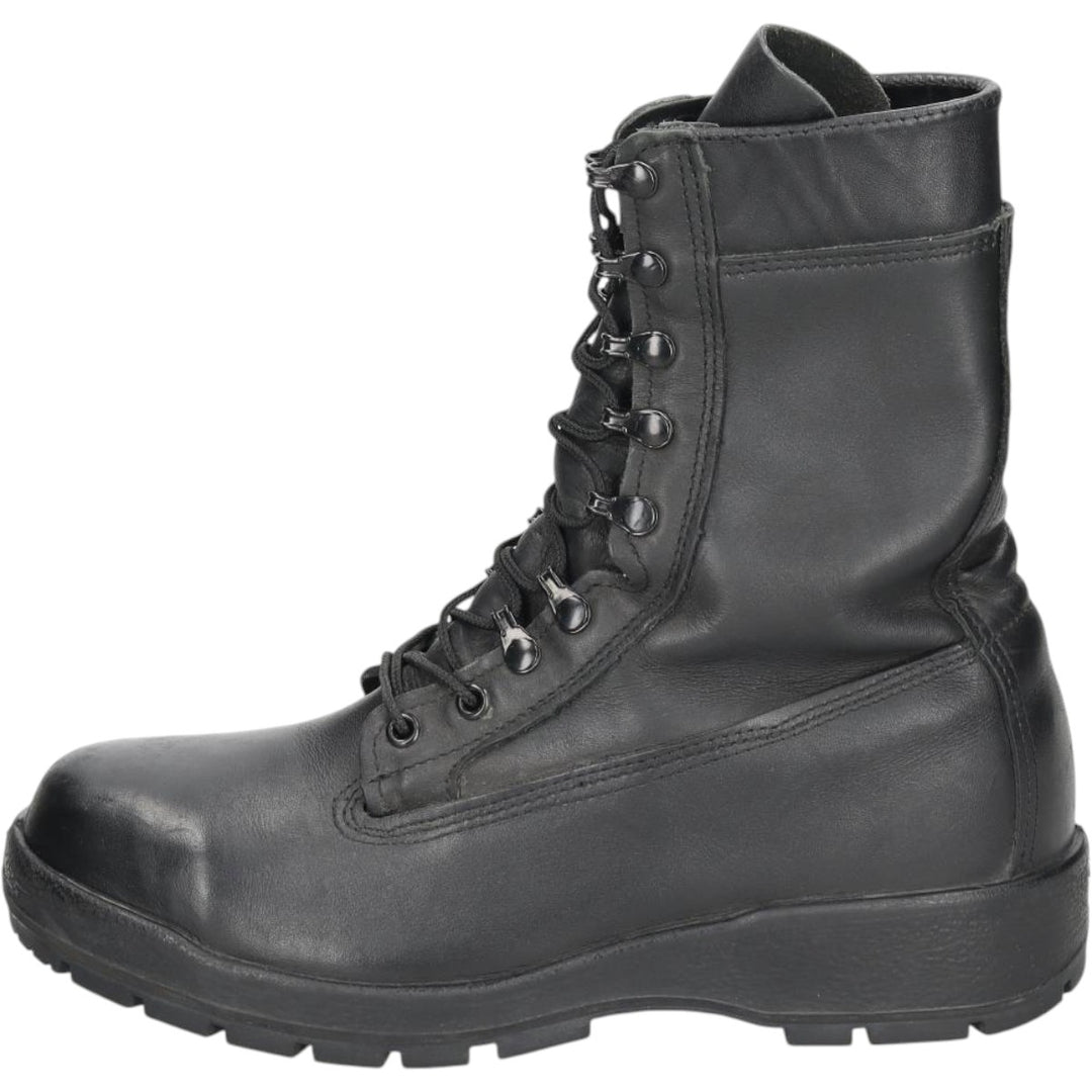 US military boots, made in USA, size 9.5W Men's 27.5cm genuine leather black type Vintage Second Hand