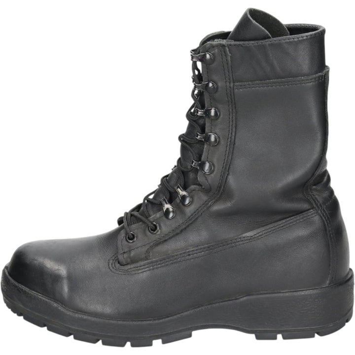 US military boots, made in USA, size 9.5W Men's 27.5cm genuine leather black type Vintage Second Hand