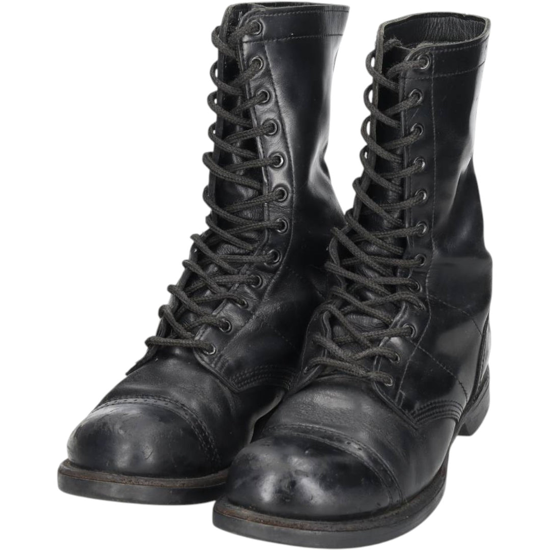 Corcoran Steel Toe Straight Tip Jump Boots, Made in USA, Size 10D Men's 28.0cm genuine leather black type Vintage Second Hand