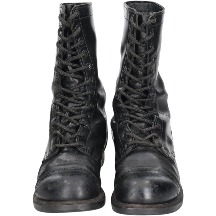 Corcoran Steel Toe Straight Tip Jump Boots, Made in USA, Size 10D Men's 28.0cm genuine leather black type Vintage Second Hand