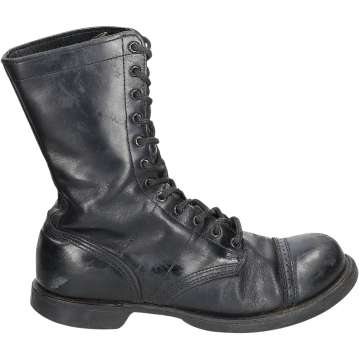 Corcoran Steel Toe Straight Tip Jump Boots, Made in USA, Size 10D Men's 28.0cm genuine leather black type Vintage Second Hand