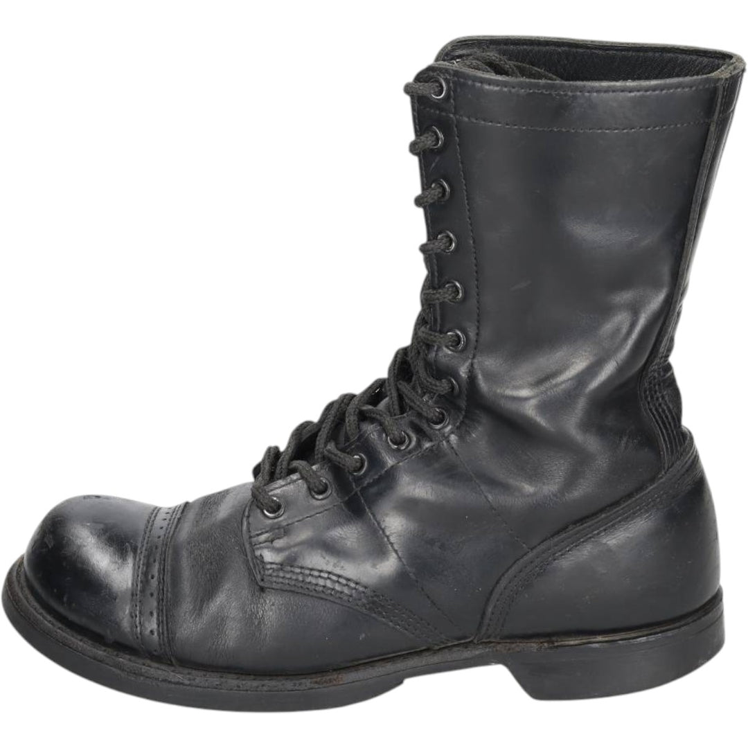 Corcoran Steel Toe Straight Tip Jump Boots, Made in USA, Size 10D Men's 28.0cm genuine leather black type Vintage Second Hand