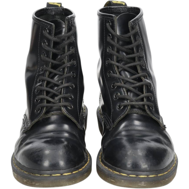 Dr. Martens THE ORIGINAL 8-hole boots, size 7 Men's 26.0cm unclear black type Vintage Second Hand