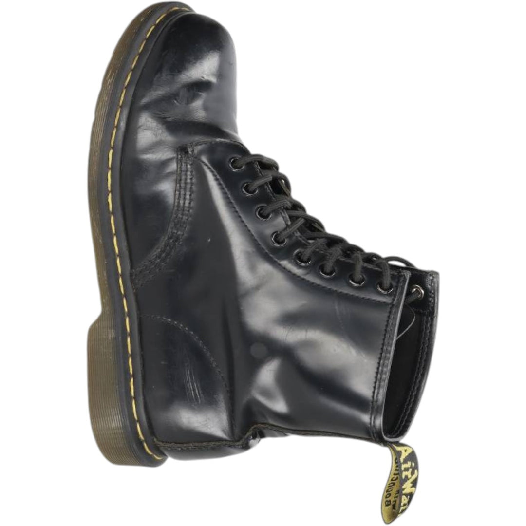 Dr. Martens THE ORIGINAL 8-hole boots, size 7 Men's 26.0cm unclear black type Vintage Second Hand