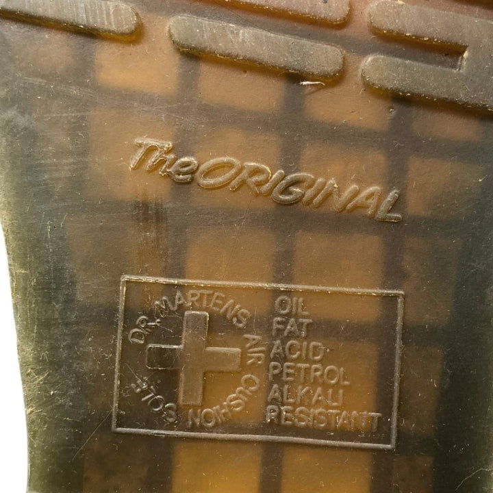 Dr. Martens THE ORIGINAL 8-hole boots, size 7 Men's 26.0cm unclear black type Vintage Second Hand