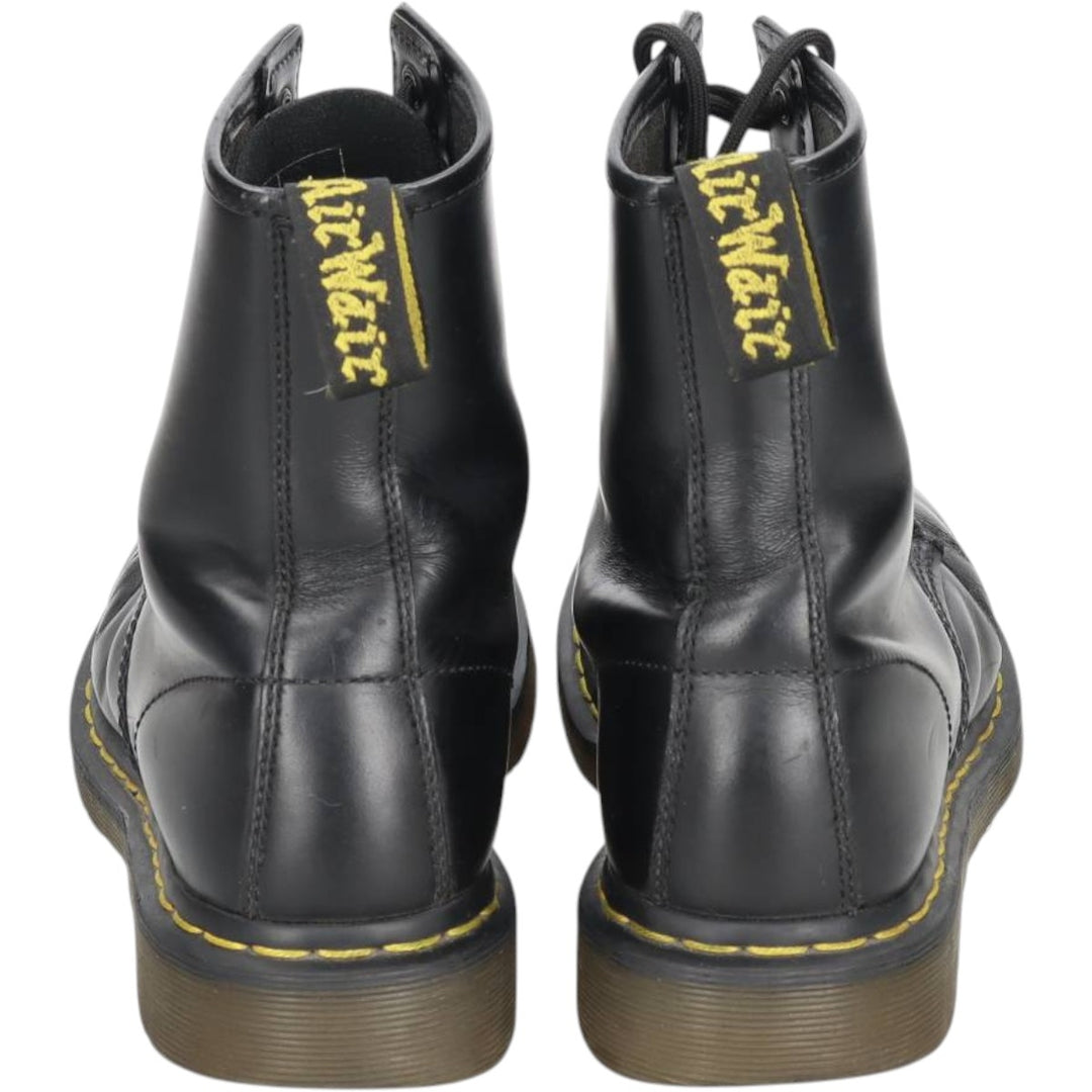 Dr. Martens THE ORIGINAL 8-hole boots, size 7 Men's 26.0cm unclear black type Vintage Second Hand