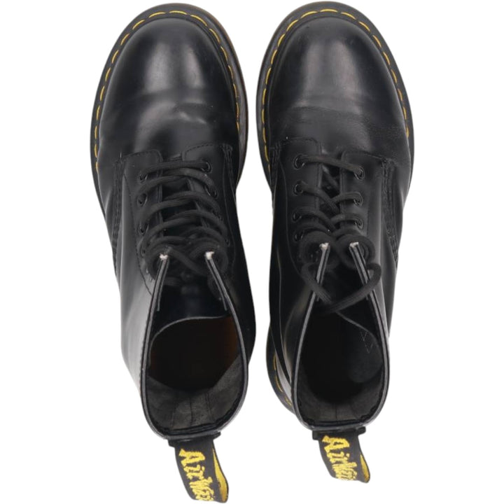 Dr. Martens THE ORIGINAL 8-hole boots, size 7 Men's 26.0cm unclear black type Vintage Second Hand