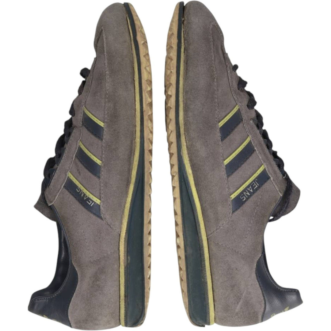 Adidas Jeans sneakers size 6 Women's 24.5cm Genuine Leather Suede gray type Vintage Second Hand