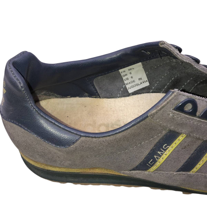 Adidas Jeans sneakers size 6 Women's 24.5cm Genuine Leather Suede gray type Vintage Second Hand