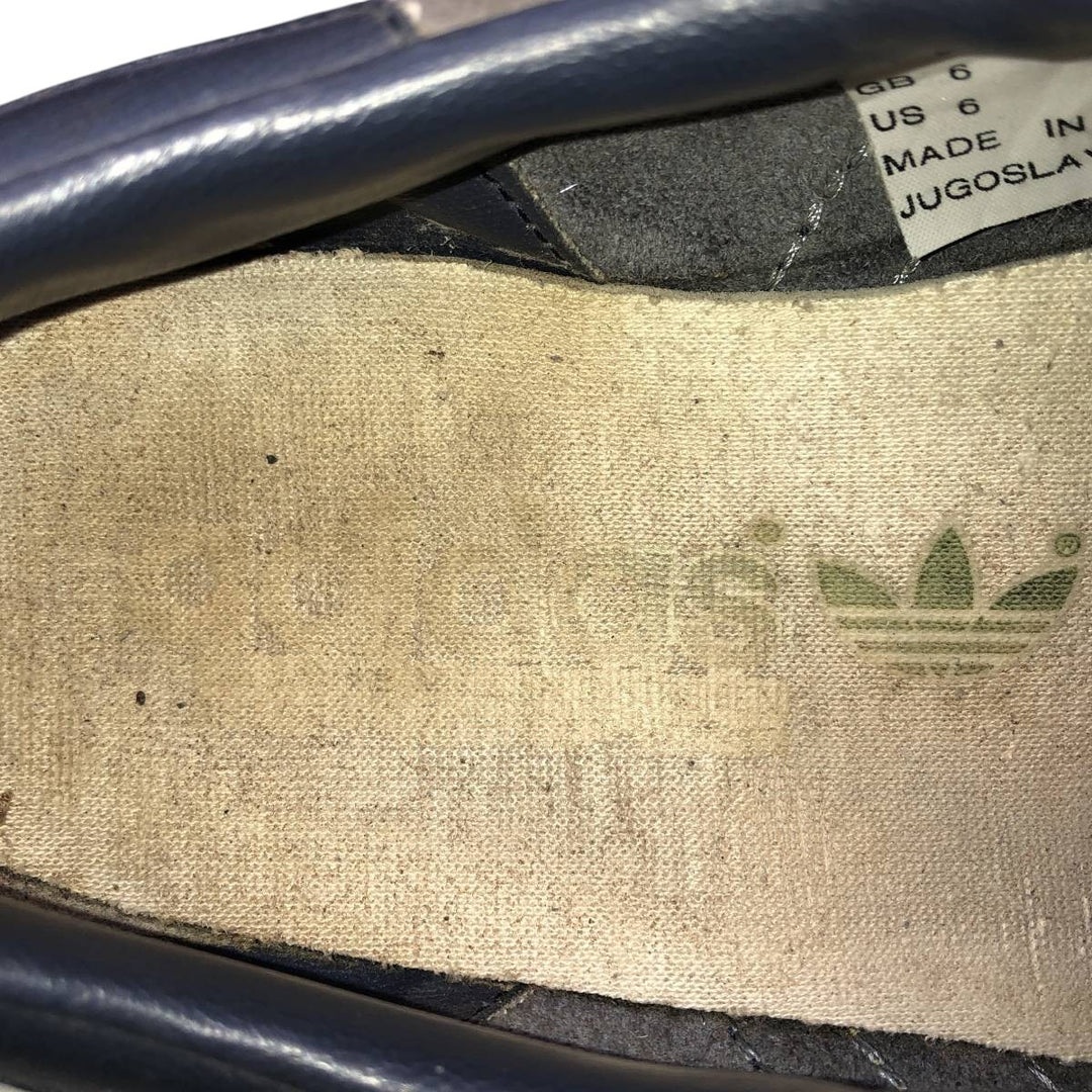 Adidas Jeans sneakers size 6 Women's 24.5cm Genuine Leather Suede gray type Vintage Second Hand