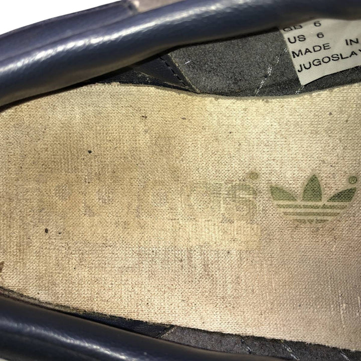 Adidas Jeans sneakers size 6 Women's 24.5cm Genuine Leather Suede gray type Vintage Second Hand