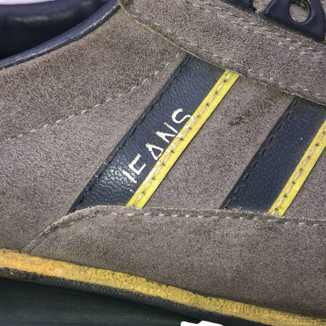 Adidas Jeans sneakers size 6 Women's 24.5cm Genuine Leather Suede gray type Vintage Second Hand