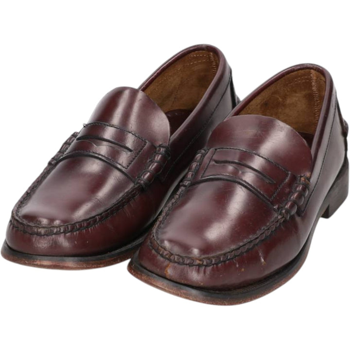 Sebago coin loafers, size 9E Men's 27.0cm genuine leather red type reddish brown Vintage Second Hand
