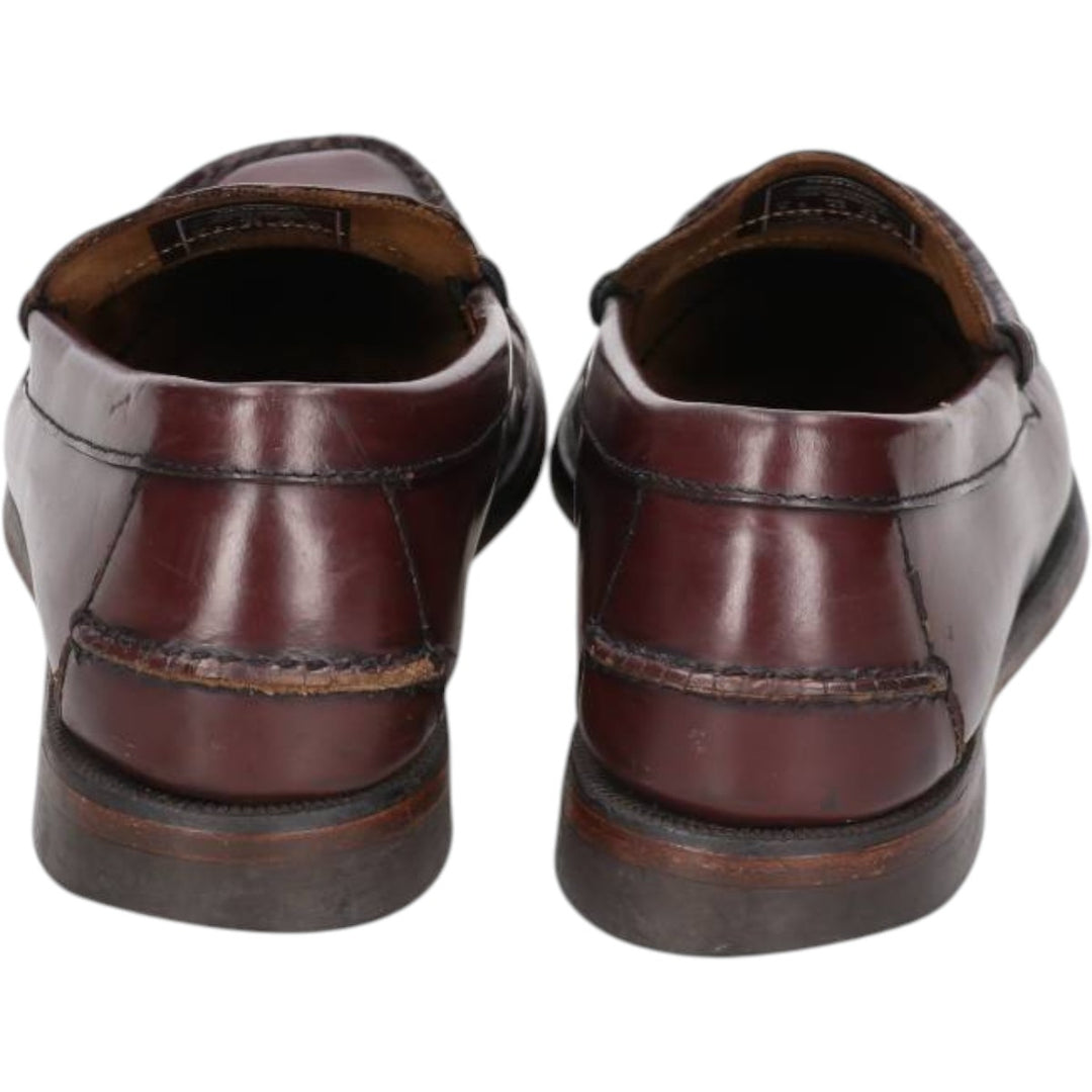 Sebago coin loafers, size 9E Men's 27.0cm genuine leather red type reddish brown Vintage Second Hand