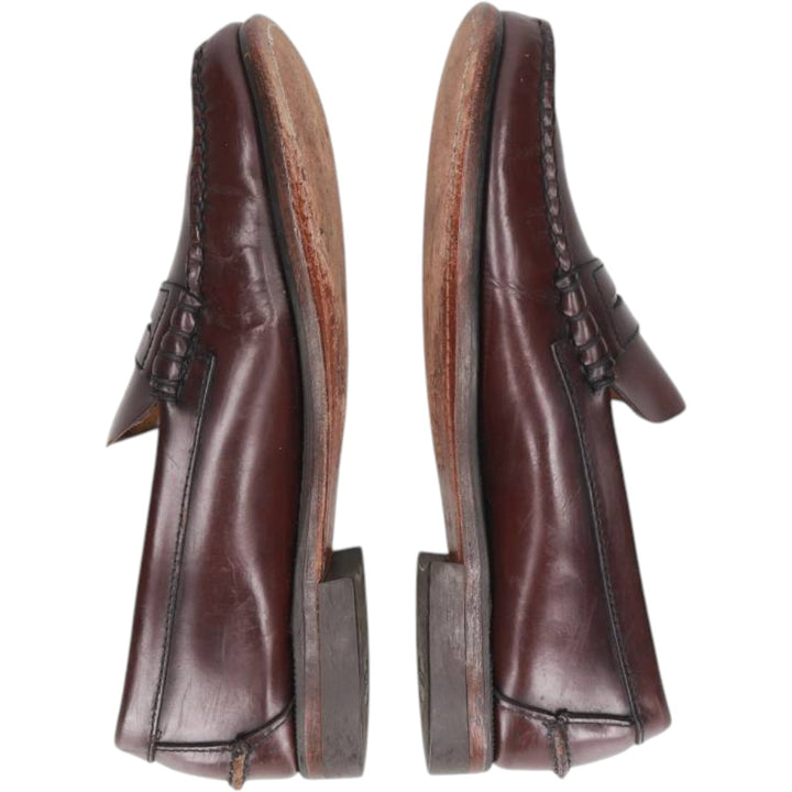 Sebago coin loafers, size 9E Men's 27.0cm genuine leather red type reddish brown Vintage Second Hand
