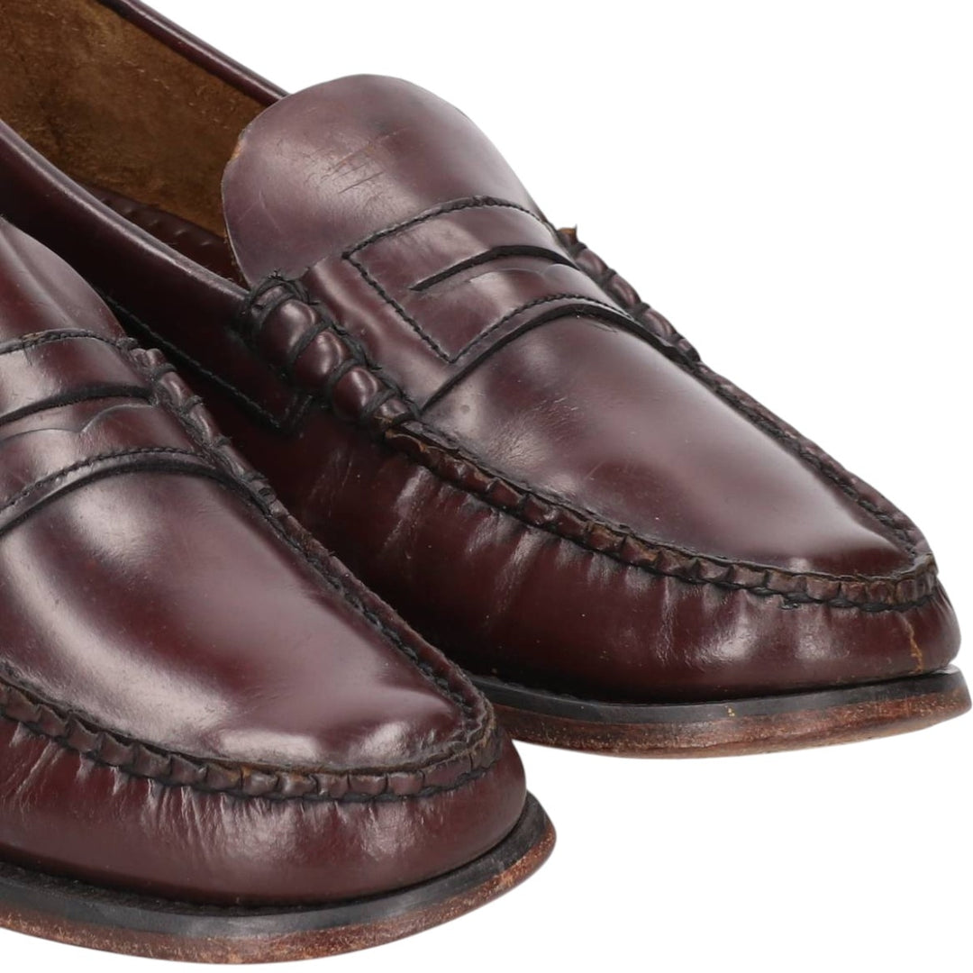 Sebago coin loafers, size 9E Men's 27.0cm genuine leather red type reddish brown Vintage Second Hand