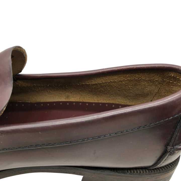 Sebago coin loafers, size 9E Men's 27.0cm genuine leather red type reddish brown Vintage Second Hand