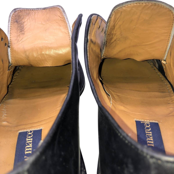 New Marcel Square Toe Plain Toe Shoes, Size 42 Men's 28.0cm unclear black type Vintage Second Hand