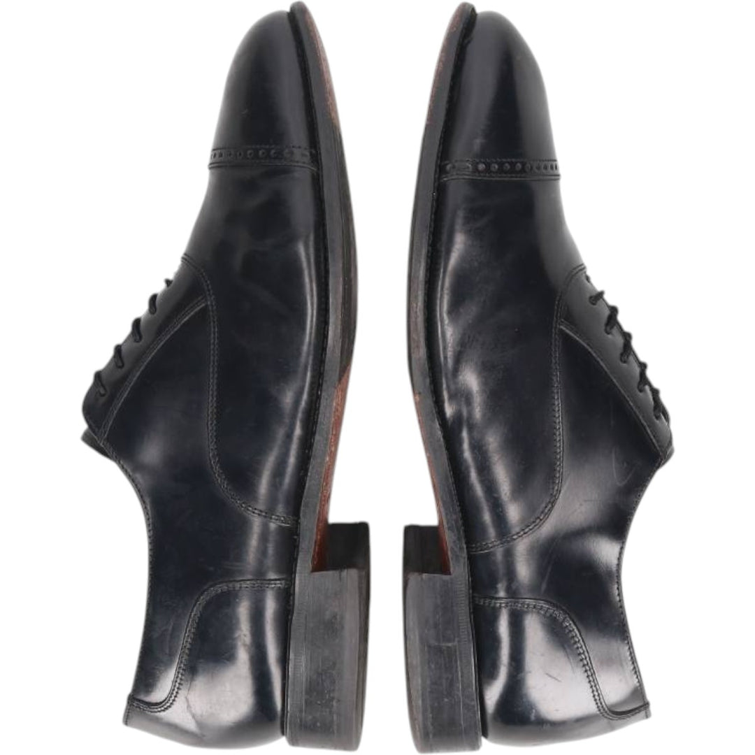 Florsheim Straight Tip Shoes 9 1/2D Men's 27.5cm genuine leather black type Vintage Second Hand