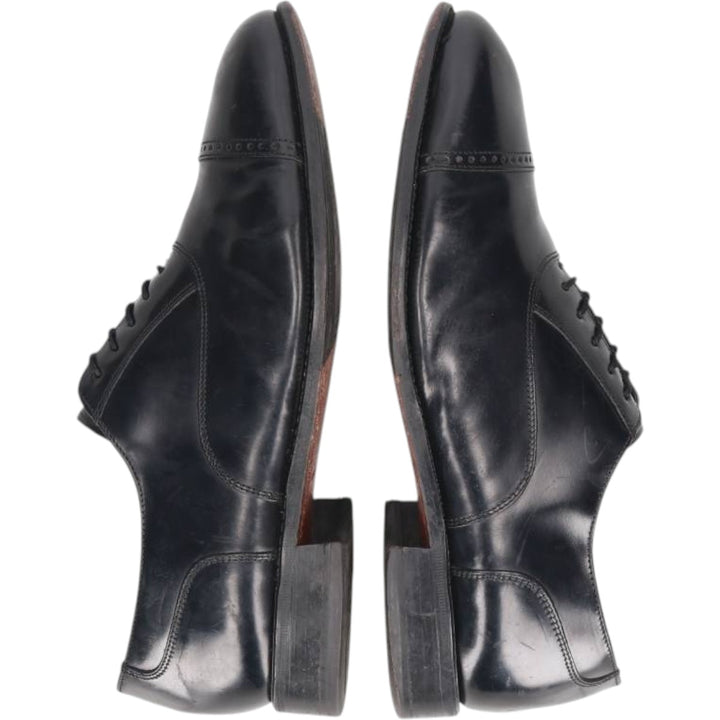 Florsheim Straight Tip Shoes 9 1/2D Men's 27.5cm genuine leather black type Vintage Second Hand