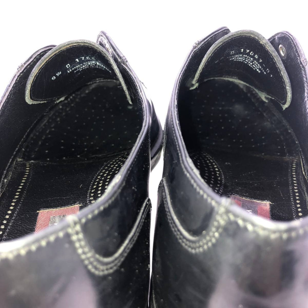 Florsheim Straight Tip Shoes 9 1/2D Men's 27.5cm genuine leather black type Vintage Second Hand