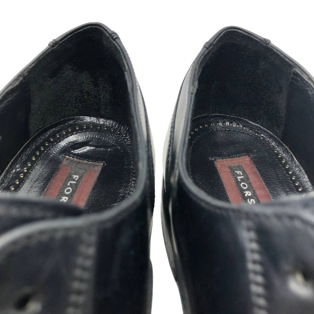 Florsheim Straight Tip Shoes 9 1/2D Men's 27.5cm genuine leather black type Vintage Second Hand