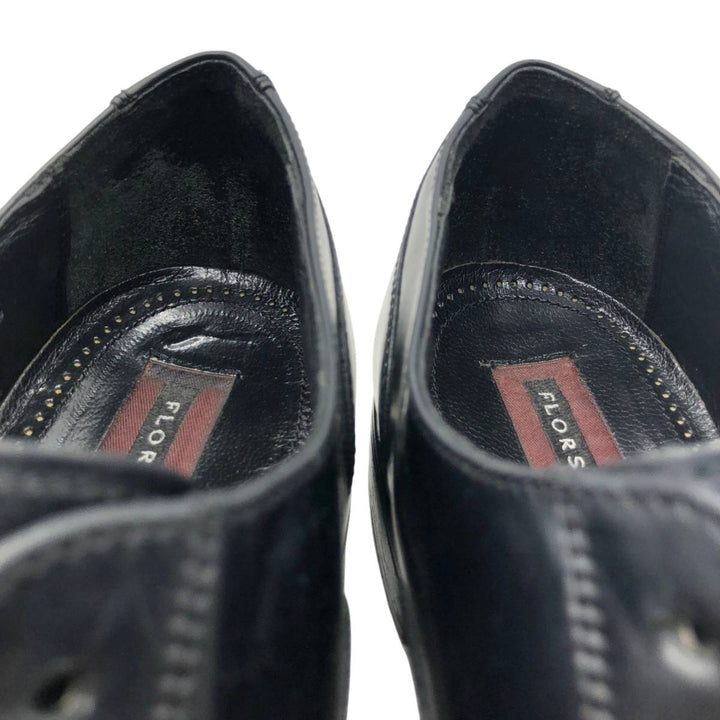 Florsheim Straight Tip Shoes 9 1/2D Men's 27.5cm genuine leather black type Vintage Second Hand