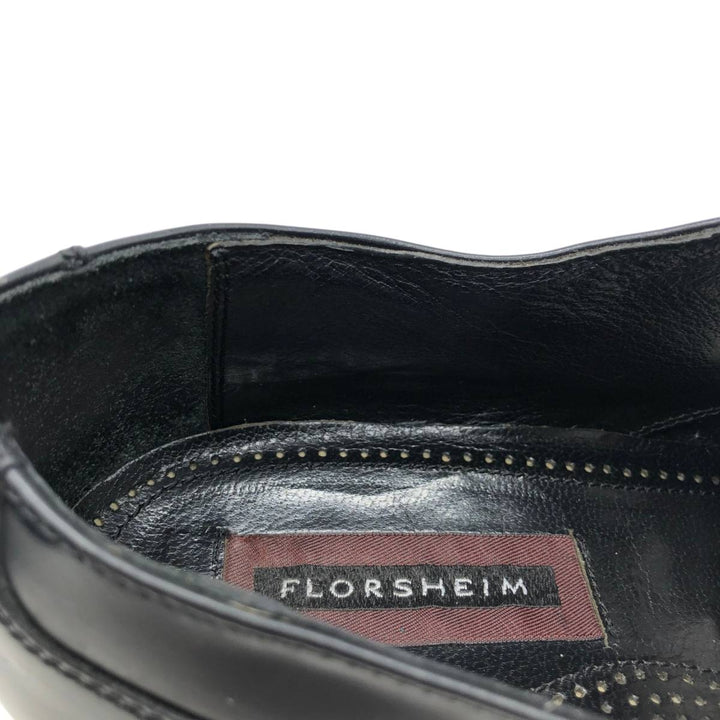 Florsheim Straight Tip Shoes 9 1/2D Men's 27.5cm genuine leather black type Vintage Second Hand