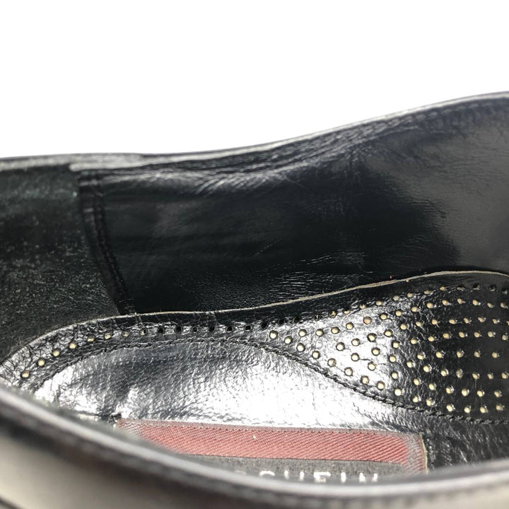 Florsheim Straight Tip Shoes 9 1/2D Men's 27.5cm genuine leather black type Vintage Second Hand