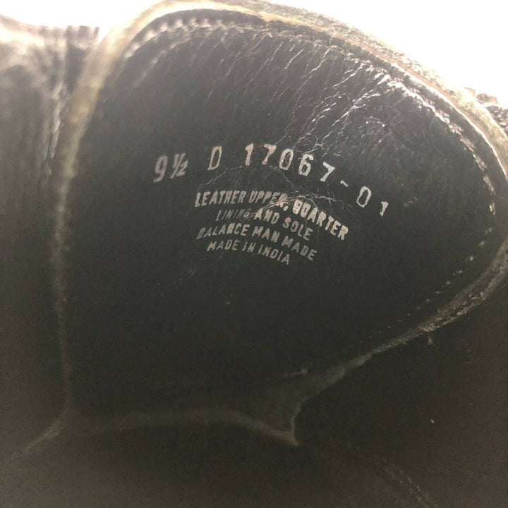 Florsheim Straight Tip Shoes 9 1/2D Men's 27.5cm genuine leather black type Vintage Second Hand