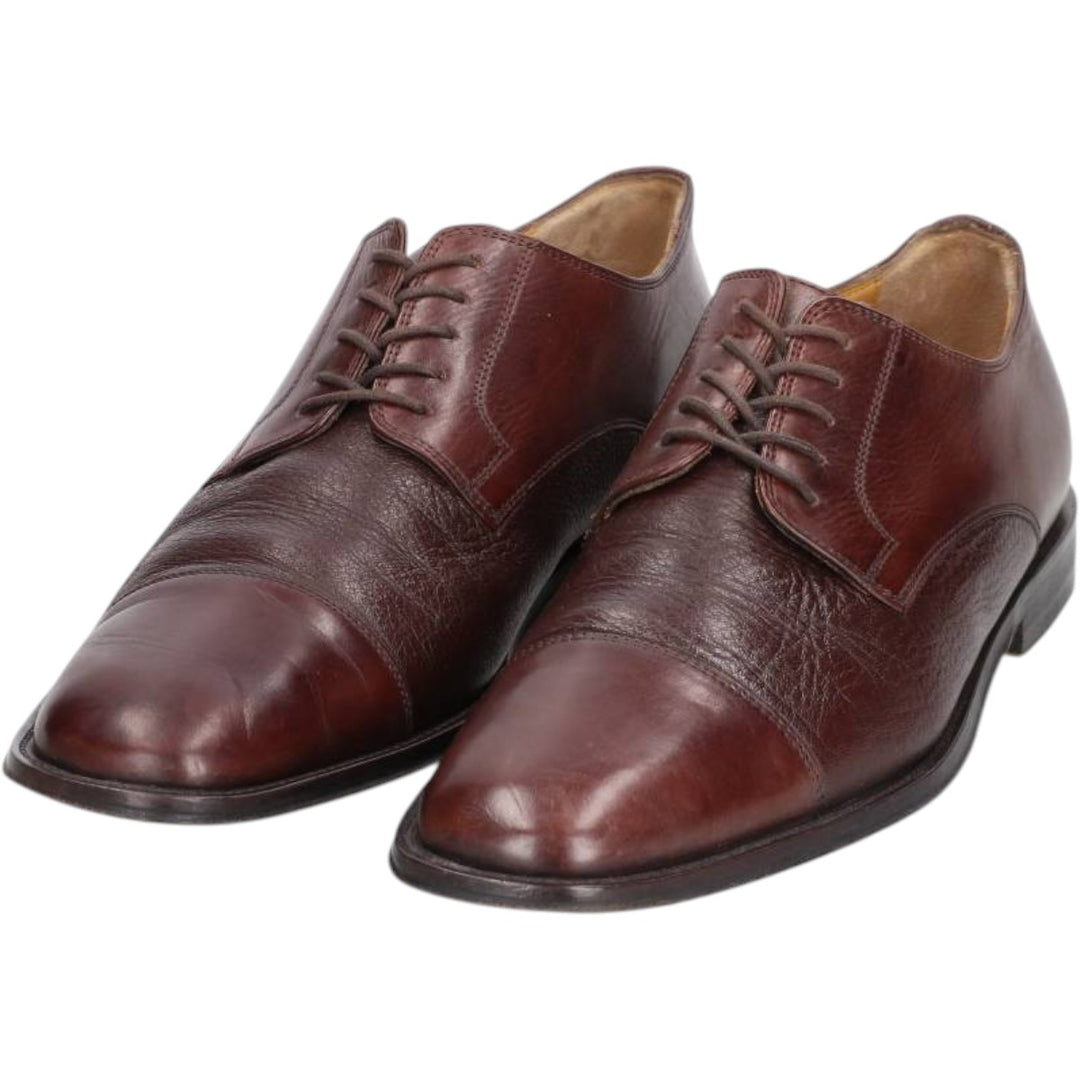 Johnston & Murphy straight-tip shoes, size 9M Men's 27.0cm genuine leather burgundy type Vintage Second Hand