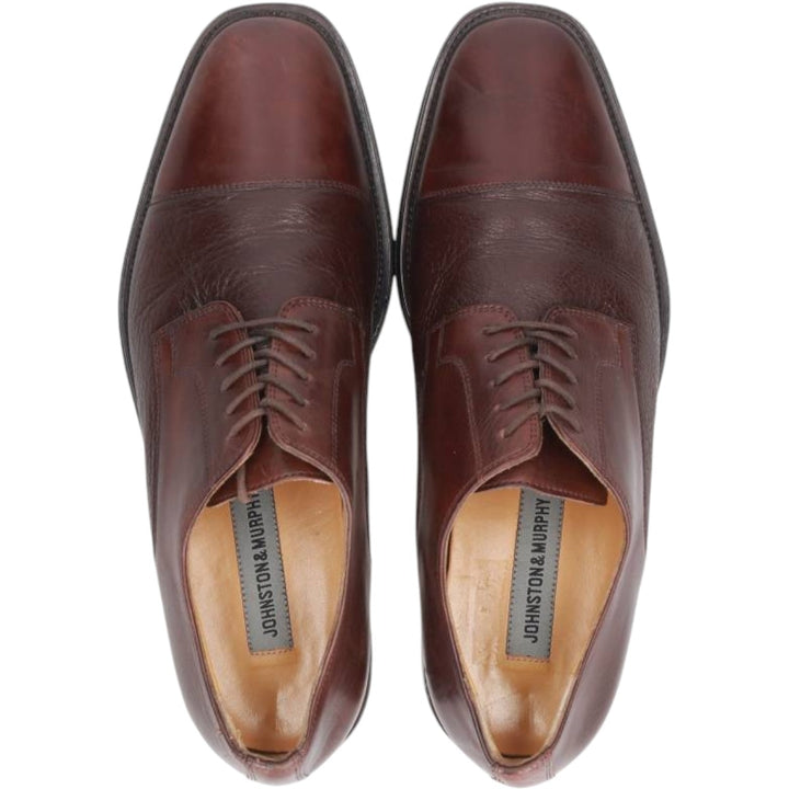 Johnston & Murphy straight-tip shoes, size 9M Men's 27.0cm genuine leather burgundy type Vintage Second Hand