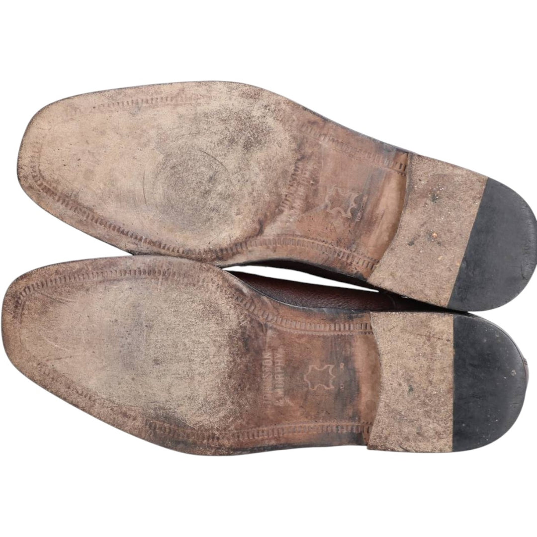 Johnston & Murphy straight-tip shoes, size 9M Men's 27.0cm genuine leather burgundy type Vintage Second Hand